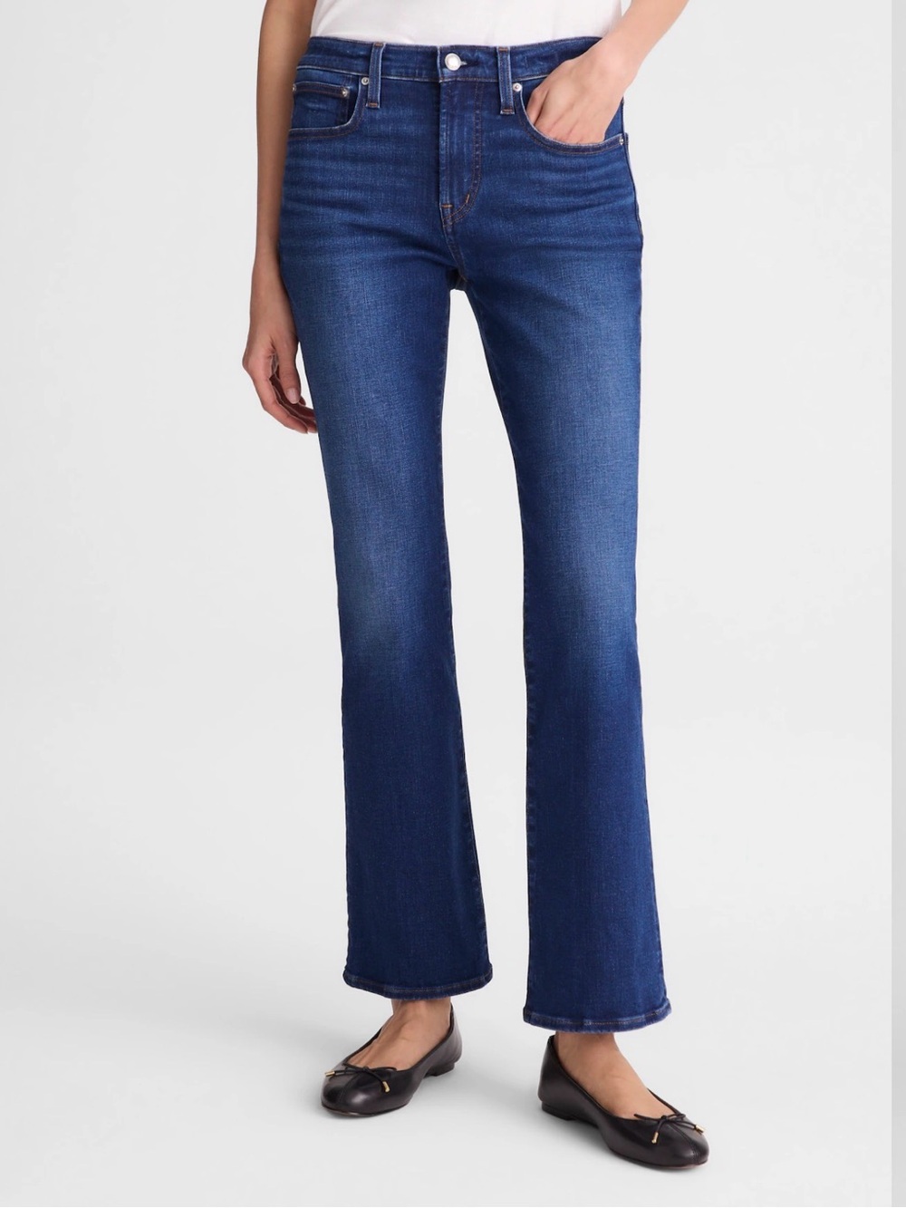 The Tall Flare Crop Jean in Super Stretch Denim